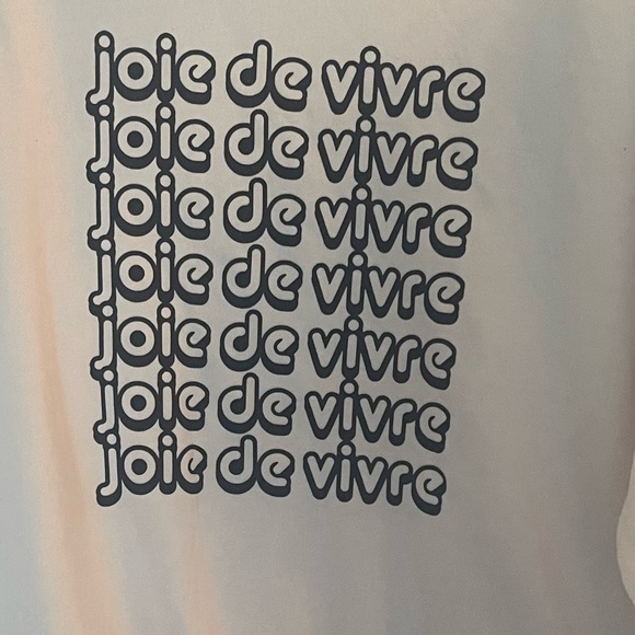 KENSIE Joie de Vivre Graphic White Sweatshirt Large - Picture 7 of 16